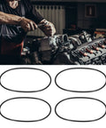 Round Rubber Motor Belt 5mm Diameter And 653mm Circumference 5 Pack For Industrial Machinery Transmission And Drive Systems Replacement Parts Ideal For Precise Mechanical Equipment And Heavy Duty Applications, 5 belts shown