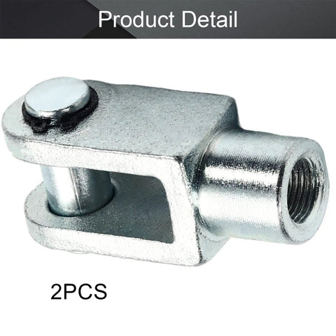 Air Cylinder Rod Clevis End Y Connector Kit, 2 Pieces, 78mm Length, M16x1.5 Female Thread, Iron Construction, Heavy Duty and Quick Install, Plug and Play Fit for Pneumatic Cylinders, Durable and Reliable, iron clevis end connector