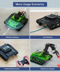 Beefy All Metal Tank Chassis With DC Geared Motor And Shock Absorbing Suspension For A Full Track Robotic Moving Platform