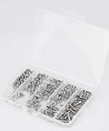 Must Have M3 Flat Head Socket Cap Screws Set In 6mm, 8mm, 10mm, 12mm, And 16mm, Countersunk Bolts With Allen Drive, 250 Pieces in a case