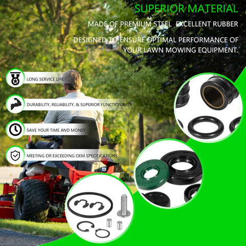 Transmission Seal Kit For ZT Series Lawn Tractors ZT 2800 ZT 3100 ZT 3400 Rebuild Ready Fits Hydro Gear 72994 71410 73107 Keep Your Mower Beefed Up And Running Smooth And Quiet For Tough Jobs. seal rings and O-rings for mower transaxle