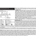 Installation instructions for Swing Bar Door Guard With High Security Auxiliary Lock Satin Nickel Finish showing parts and steps.