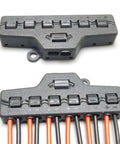 Two Pack 6 Port Wire Connector Splitter Distributor 1 In 6 Out Quick Push In Terminal Block TL-106 for LED Lighting