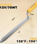 11 Inch Stainless Steel Beekeeping Hot Knife For Uncapping And Decapping Honey Frames Pro Grade 12V 70W Bee Hive Hand Tool
