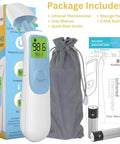 All Ages Ear And Forehead Digital Thermometer With Dual In Ear And Touchless Forehead Modes, Instant Read For Babies Kids And Adults, Kid Friendly One Button Use For Sleepy Nights And Busy Parents, Accurate Quick Temp. with pouch and manual