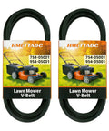 Heavy Duty Lawn Mower Drive Belt One Half Inch By Forty Three Point Five Inch Fits Cub Cadet MTD Troy Bilt CC30 CC30H TB30 TB30R And Craftsman R Series Two Pack Replaces 75405001 And 95405001