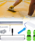Pro Grade Self Leveling Concrete Tool Kit for Smooth Cement Floors with Spike Shoes and Roller Needle 13mm