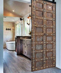 Hand Carved Rustic Authentic Doors For Interior And Exterior Use Antique Barn Door Style Custom Size 71 By 34 Inches Sliding