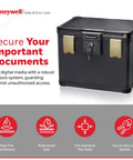 Fireproof And Waterproof No Nonsense Filing Safe Box For Home With Heavy Duty ABS Plastic Fits Letter And A4 Files with key lock