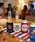 Patriotic 250th Anniversary Can Cooler Sleeves 12 Pack Neoprene Insulated Beverage Holders Collapsible Covers For Fourth Of July