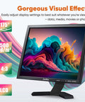 Big 19 Inch CCTV Security Monitor With No Image Stretch For NVR displaying colorful visual effects on screen