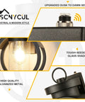 Outdoor Wall Light With Dusk To Dawn Sensor No Fuss Auto On Auto Off Waterproof Exterior Lamp In Matte Black Modern Industrial Sconce With Seeded Glass For House Porch Garage Patio