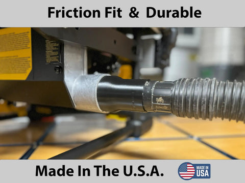 1-7/8 Inch Dust Collection Hose Adapter For 2-1/2 Inch Ports Hook Up To Table Saws Bandsaws Spindle Sanders Miter Saws And Other Tools In Your Shop Made In USA