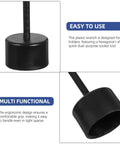 Six Piece T Shaped Plastic Wrench Set For Quick Lamp Holder Socket Ring Removal And Hassle Free Light Fixture Assembly That Really Nails The Job Every Time, showing ergonomic grip design.
