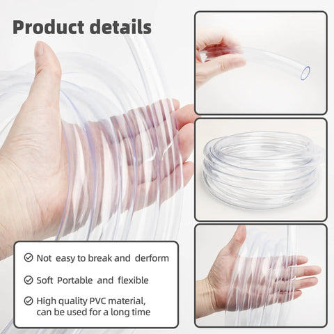 10 Foot Universal Air Conditioner Drain Hose With Elbow Fitting For Window AC And Mini Split Units Portable AC Drain Kit