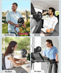 Rechargeable Clip On Mist Fan With Bright Led Light And Smooth Swivel For Golf Carts Strollers Rv Trips And Camping Chases The Sweat Keeps You Wicked Chill All Weekend Long Portable Spray Cooler Sweet Ride Gear positioned for outdoor, car, desk, and gym use.