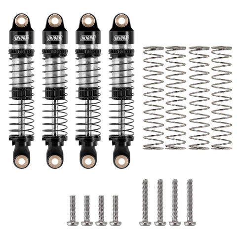Sweet 53mm 6g Oil Filled Threaded RC Shocks Absorbers For 1 By 18 TRX4M TRX4MT Crawler Upgrade Aluminum Bodies Dual Spring Rates