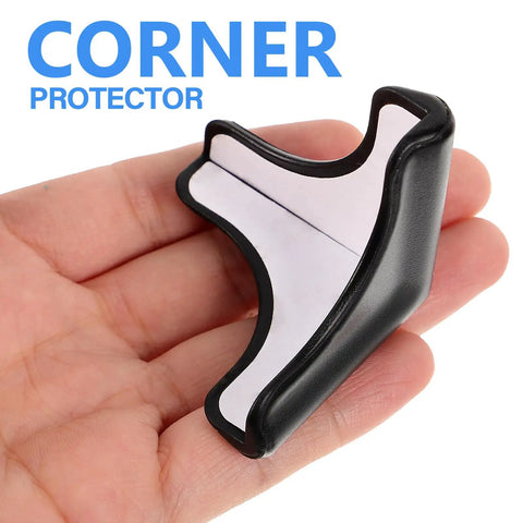 Silicone Corner Guards 4 Pack For Furniture And Tables, Easy To Install Edge Bumpers held in hand