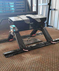 Replacement Heavy Duty 1/2-Inch 5th Wheel Pins And Clips For Base Rails And Gooseneck Hitches installed on a trailer