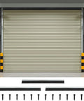 Heavy Duty Roll Up Garage Door Brush Seal 10 Foot Weather Stripping shown with door and installation screws.