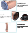 Adjustable Height Furniture Leg Set Anti Slip Heavy Duty Aluminum Alloy Cabinet Sofa TV Feet Leveling Up To 10mm Red Bronze