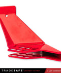 Red Ball Valve Lockout Device For 1/4 To 1 In Pipe Diameter, 6 LOTO Holes, Tamper Proof, impact resistant lockout