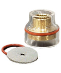 Single Pyrex Cup 16 Gauge Brass Chassis No Cover 2019 Model 180 Amp Max Furick Cup BBWSG19 with diffuser and o-ring