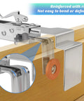 Close-up of 2 Pack Adjustable Drawer Front Installation Clamps showing reinforced ribs for stability during woodworking projects.