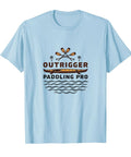 Pro Canoe Paddling Tee With Hawaiian Design For Men Lightweight Breathable Cotton Blend Baby Blue Color Dope For Racers Paddling Enthusiasts And Pacific Islander Style Lovers