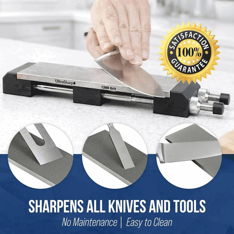 Diamond Sharpening Stone Set With Fine And Extra Fine Grits 600 And 1200 For Knives And Tools Including Ceramic Knives 8 By 3 Inches Easy To Use