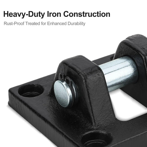 Foot Flange Mount Bracket For 63mm Bore SC Series Pneumatic Cylinders Double Ear Type With 4 Mounting Screws Heavy Duty Iron Construction