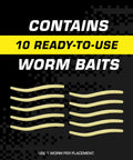 Mole Killer Worm Baits For Lawns And Yards, Mimics Mole Food To Kill With One Feeding, Simple Runway Setup, 10 Baits Included.