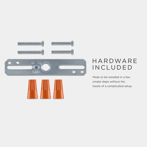 Hardware included for Dual Head Flush Mount LED Ceiling Light Fixture Black Modern Farmhouse Hallway Lighting 63182