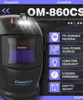 True Color Auto Darkening Welding Helmet Solar Powered With Wide Shade 4 To 13 For TIG MIG And Stick Weld Pro Grade