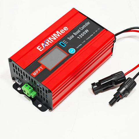 Beefy High Efficiency MPPT Solar Charge Controller 1200W 72V 60V 48V With LCD Display And 15A Output for solar systems