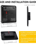Dual CO And Propane RV Detector System With Digital Display, 2 In 1 Alarm For Carbon Monoxide And LP Gas, replacement guide