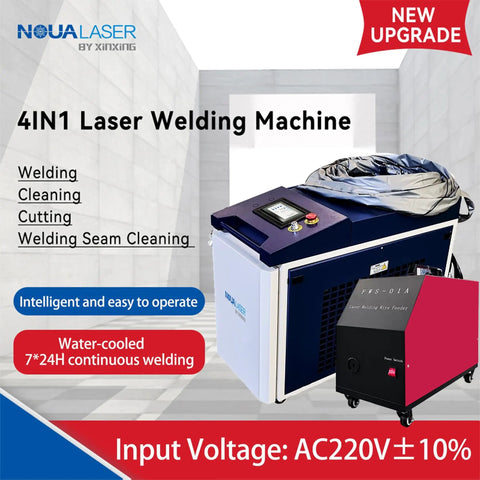 Laser Welding Machine 1500W 4 In 1 Handheld Fiber Welder And Cutter For Metal Rust Removal 0.2 To 5 Mm Continuous Operation