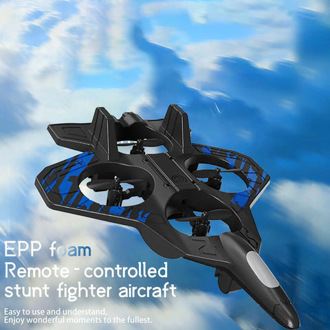 2.4G RC Plane with Barometric Altitude Hold flying against blue sky background