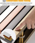 Person touching electroplated metal surface with comfortable hand feeling, featuring various colors including gold and bronze.