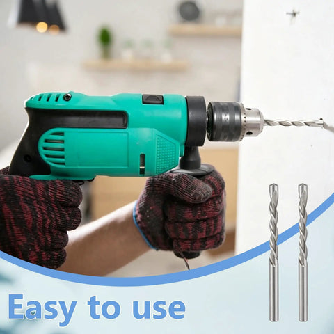 Cuthollow Professional Drywall Router Bits Set For Smooth Cuts And Perfect Edges On Plasterboard Projects To Make Your Renovation Work Super Easy And Totally Rad, with a power drill in use and router bits visible.