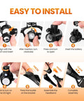 Steps to install the Head Mounted Magnifier With LED Light And 8 Interchangeable Lenses 2.5x To 25x for close work and repairs.