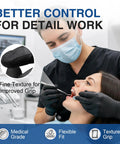 Heavy Duty Black Nitrile Gloves Built Tough For Medical And Industrial Work Top Shelf 4 Mil Disposable Shield during dental exam