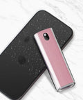 Pink All In One Screen Cleaner Kit With Spray And Wipe Pocket Size Lipstick Style Reusable Cleans Phone Tablet Laptop Screens