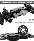 POM spur gear set for RC cars, 48P gear for drift and touring
