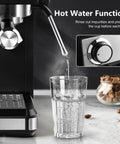 Home Espresso Machine With Grinder And Milk Frother 20 Bar Pressure Barista Quality Espresso Coffee Maker in use
