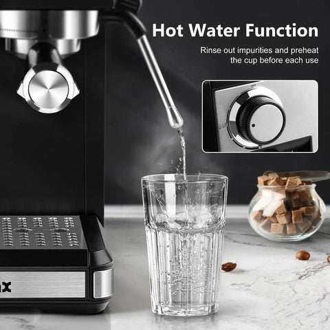 Home Espresso Machine With Grinder And Milk Frother 20 Bar Pressure Barista Quality Espresso Coffee Maker in use