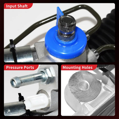 Close-up of Hydraulic Power Steering Rack And Pinion Assembly For Nissan Maxima 2009-2014 V6 3.5L With EVO Electronic