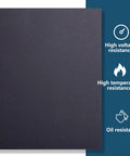 Nkiy Quen 6-pc non-asbestos gasket sheet, 15 x 11.8 in, dark gray, high temp and oil resistant