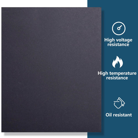 Nkiy Quen 6-pc non-asbestos gasket sheet, 15 x 11.8 in, dark gray, high temp and oil resistant