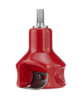 Tenon Cutter for Log Furniture DIY Kit, 1 Inch Diameter, Radius Shoulder Profile, Half Inch Shank, Dual Blades, Red Coated